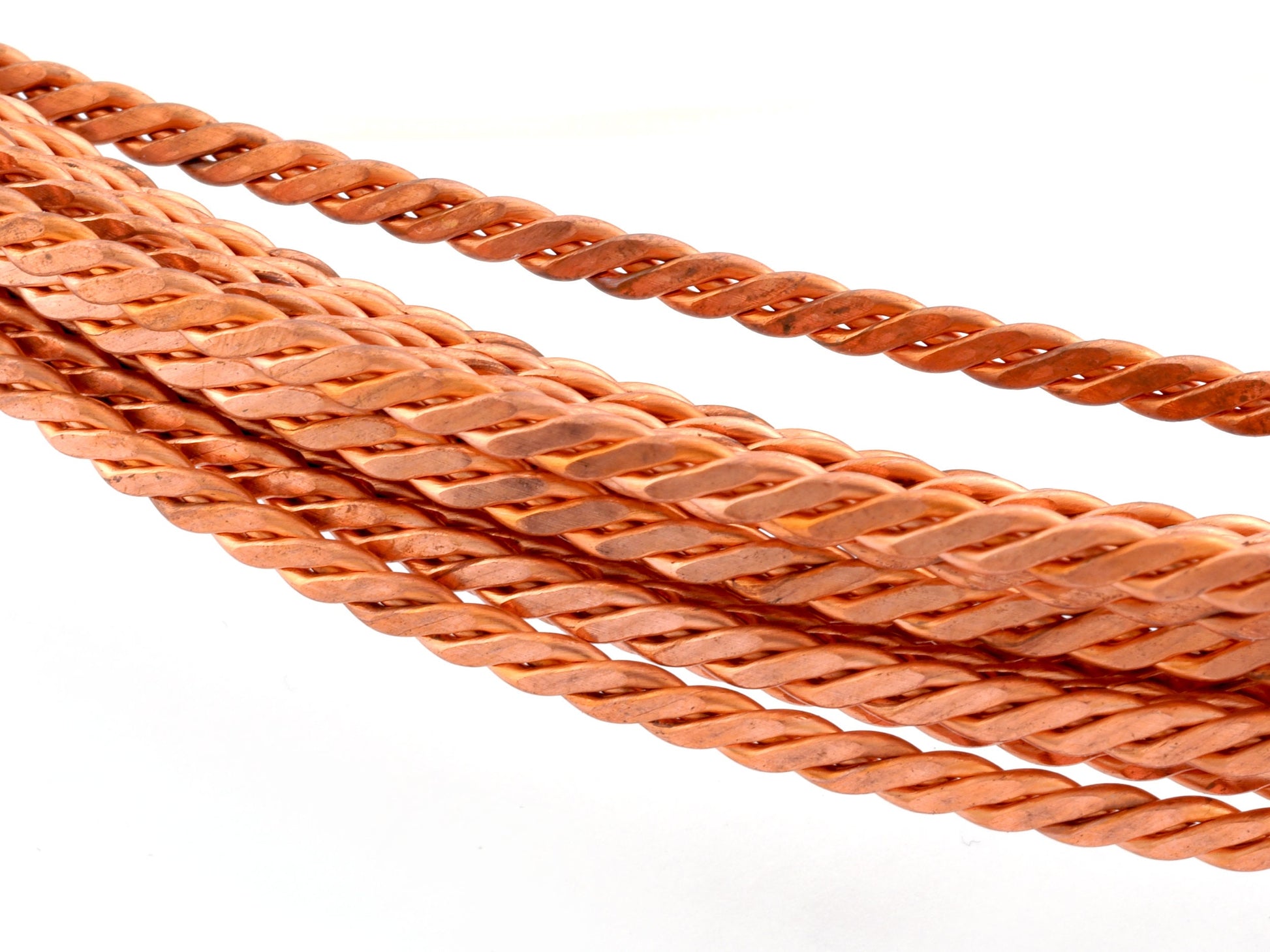Swirl Raw Copper Strip sheet 3.5mm (2mm thickness) RF9-01