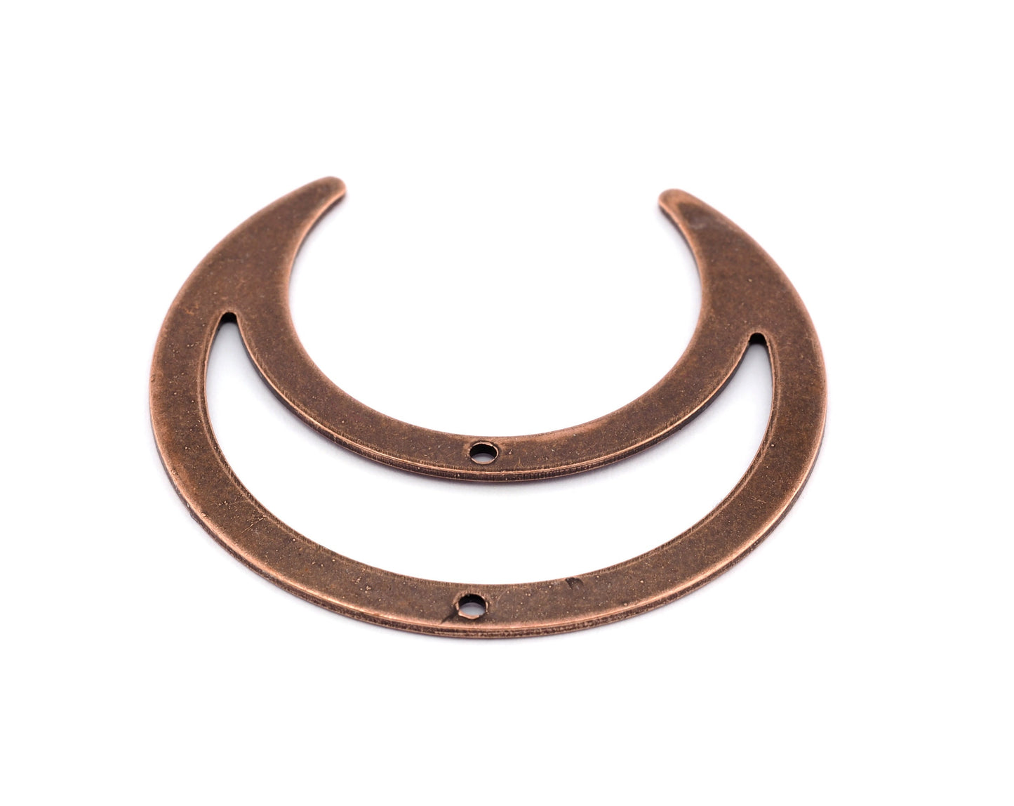 Crescent Connector Charms Antique Copper Plated Brass 42x39mm 0.8mm thickness Findings OZ3103-335