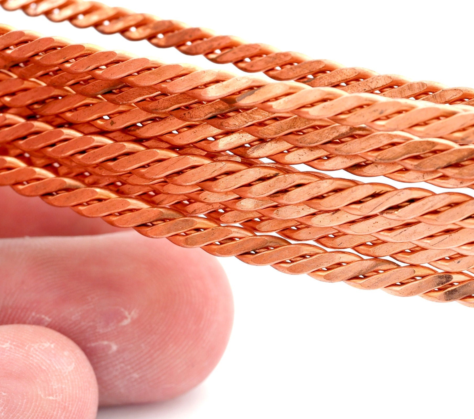 Swirl Raw Copper Strip sheet 3.5mm (2mm thickness) RF9-01
