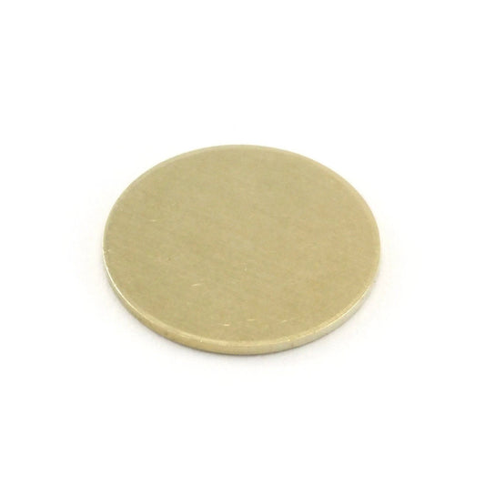 Round 14mm Tag Stamping Blank Raw Brass 0.8 mm no hole Findings - 5011