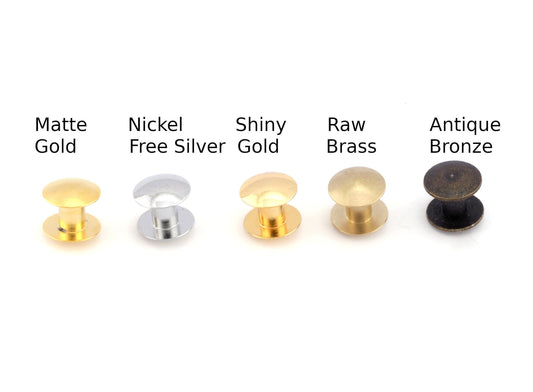 Cufflinks Shirt collar tuxedo stud Raw brass or Plated studs, 9x8.6mm , 1696