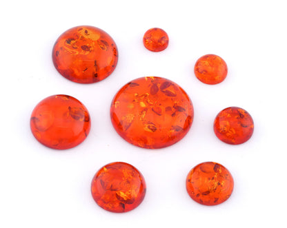 Round Flat back Cabochon for Jewelry making 8 - 10 - 12 - 14 - 16 - 18 - 20 - 25 mm Synthetic no hole 5076