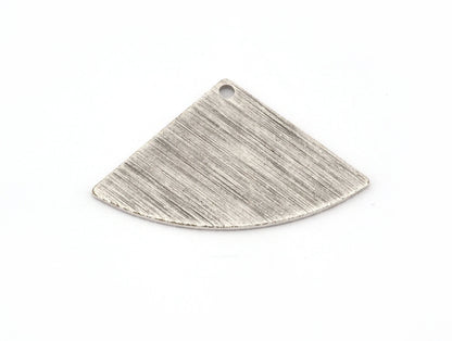 Brushed Triangle Antique silver plated brass 19x29 mm charms , findings earring OZ3543-190