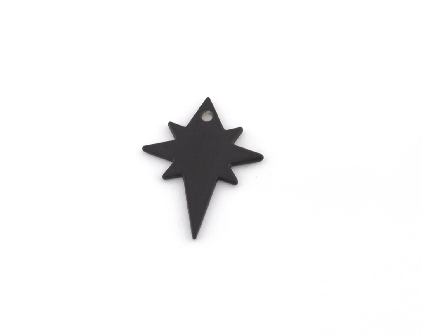 North Star 20x15mm black painted brass one holes charms findings 4543-67