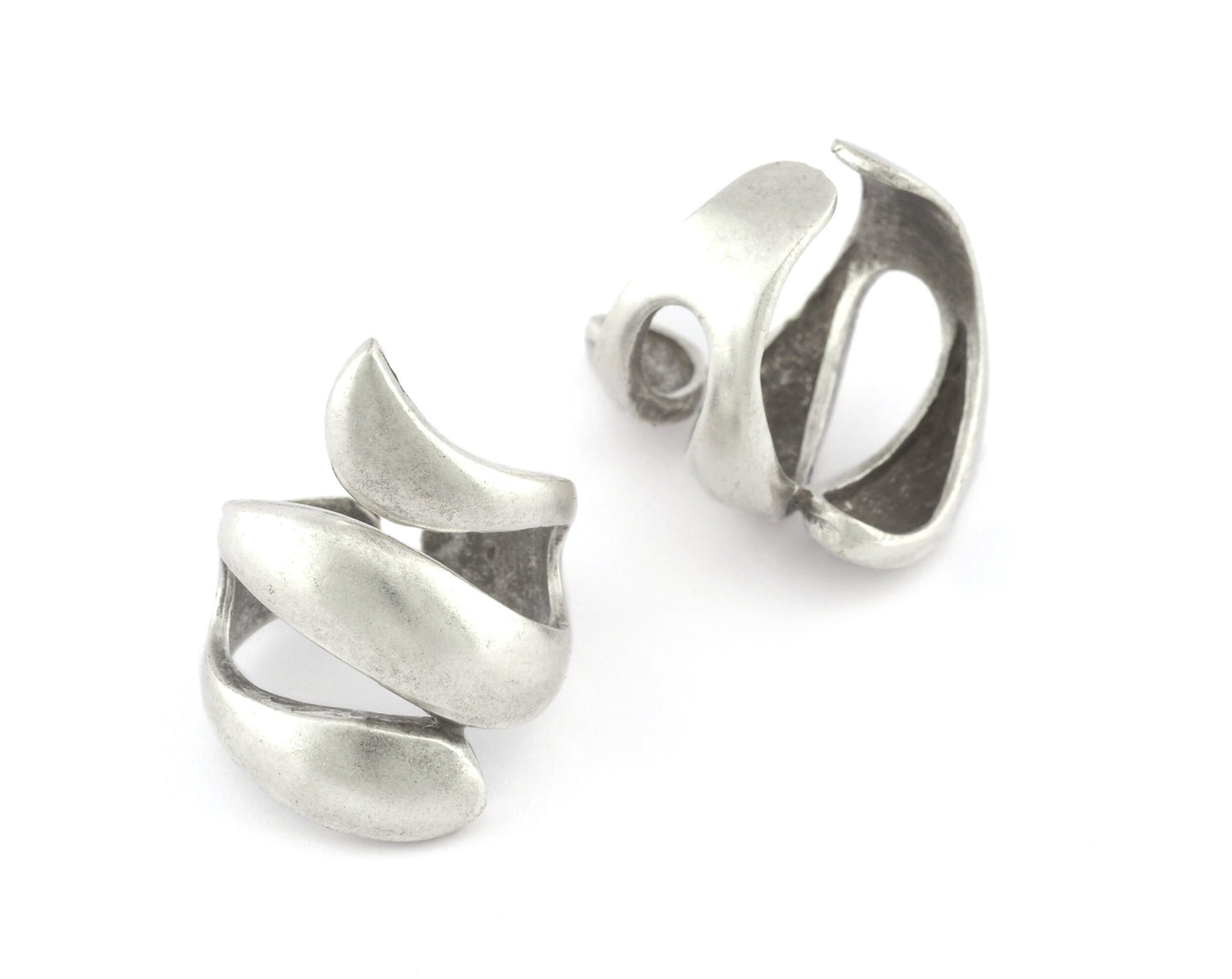 Snake Adjustable Ring Antique silver plated brass (6 - 9US inner size ) OZ4345