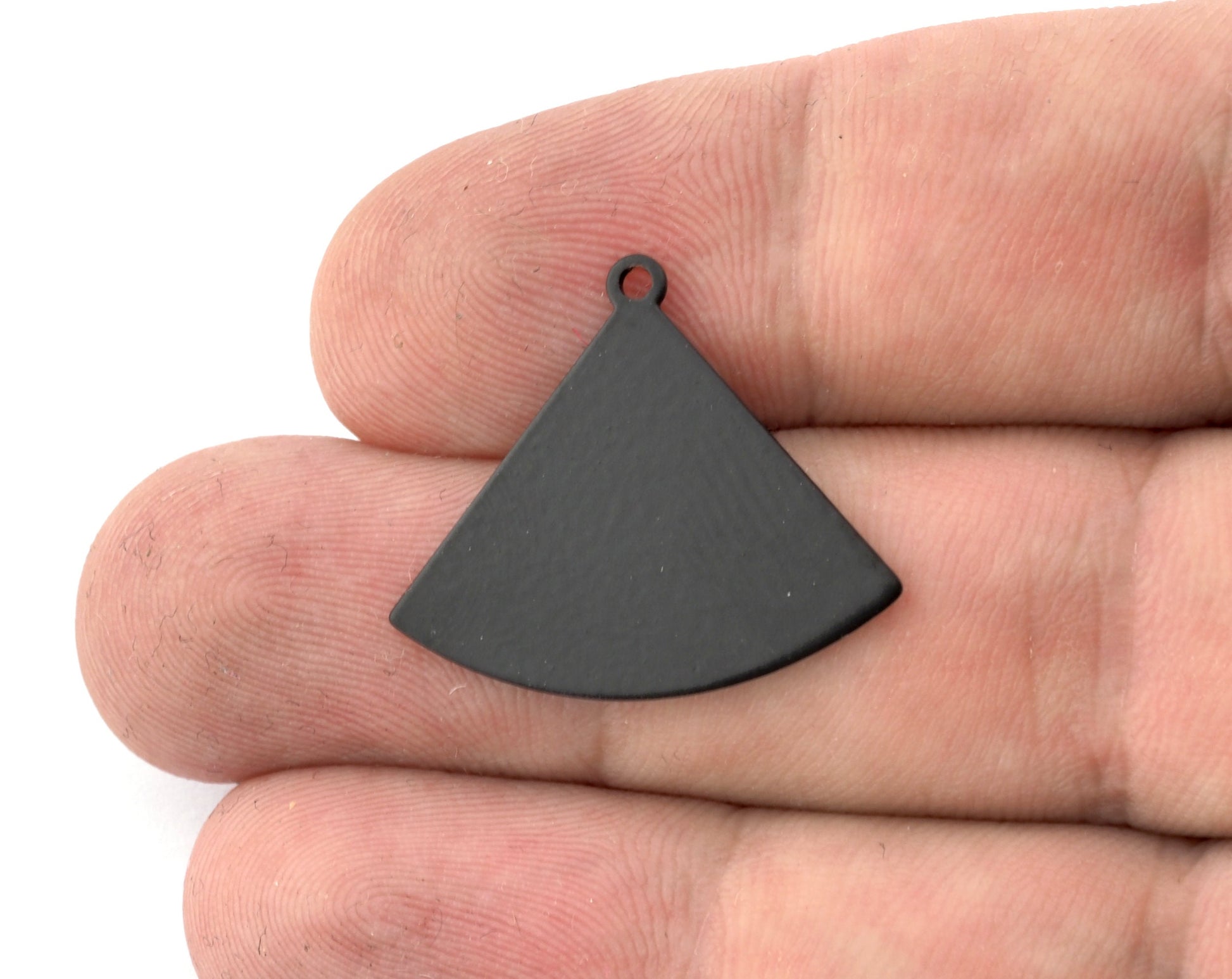 Triangle Charms 26.5x23mm 1 Hole Black Painted Brass findings S490-200