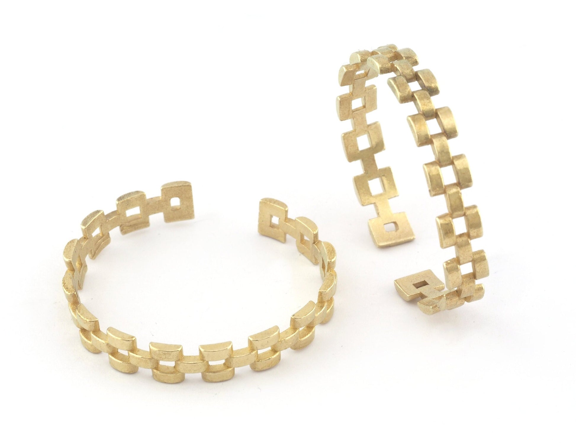 Link Ring Adjustable Raw Brass (30mm minimum inner size) 5112