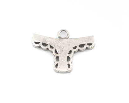 Panties Charms, Pendant, Antique Silver Plated Brass 26x20mm 5161 newline