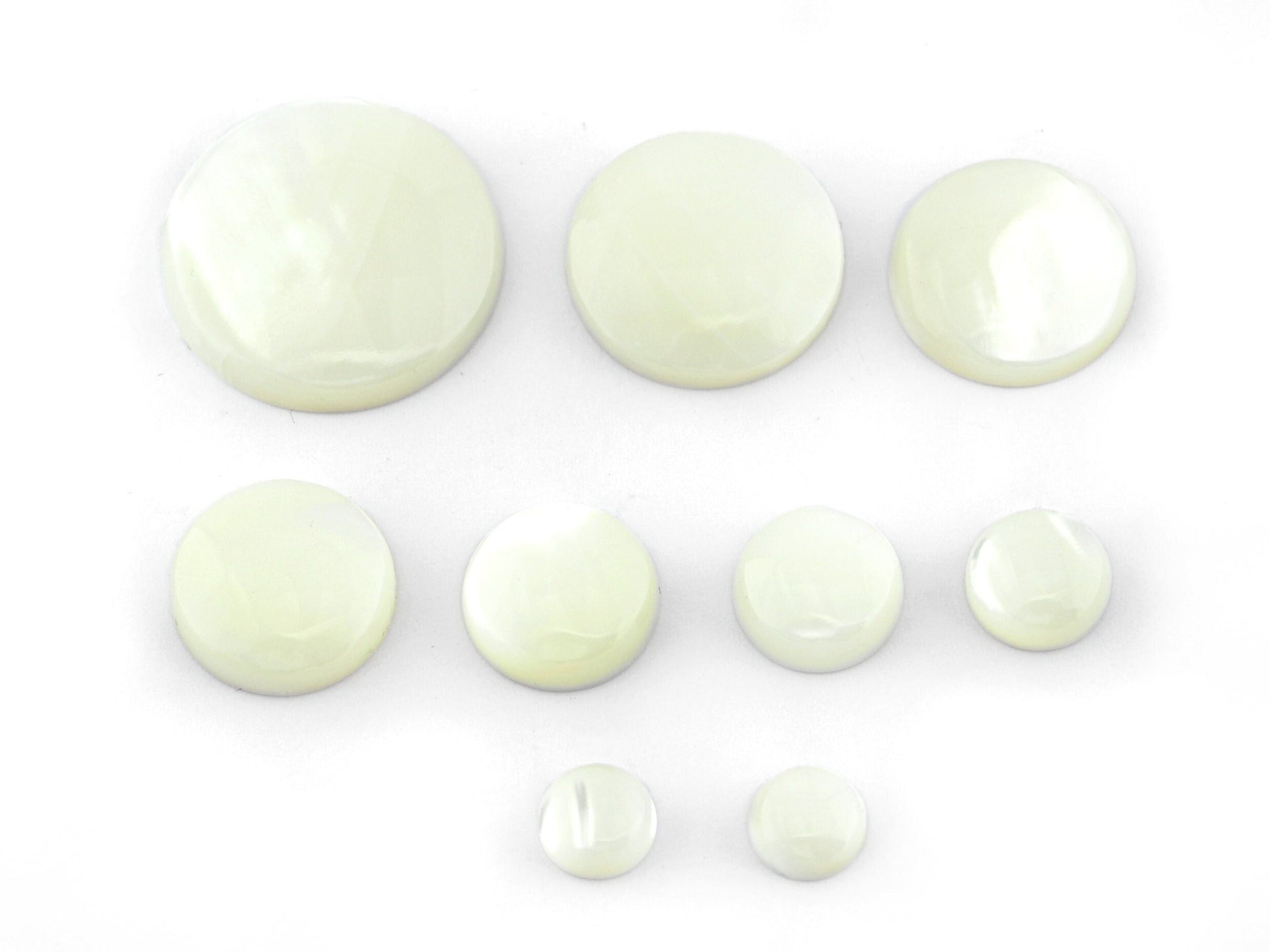 Mother of Pearl Round Dome Gemstone Flat Back Cabochons 8 10 12 14 16 18 20 25 mm no hole cab68-6