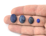 Oval Dome Lapis Lazuli Genuine Gemstone Cabochons 6x8 8x10 10x12 10x14 12x16 13x18 15x20 18x25 22x30 30x40mm