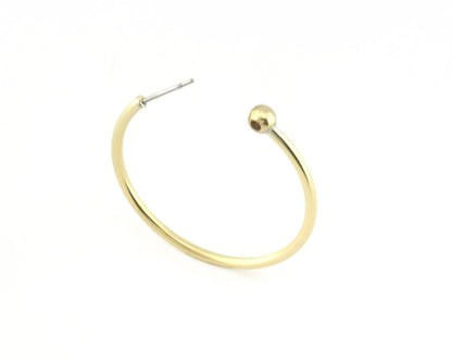 Dangle Earring making, Hoop Earring, Big Round Setting Base Stud, Raw brass , 36mm S326 newline