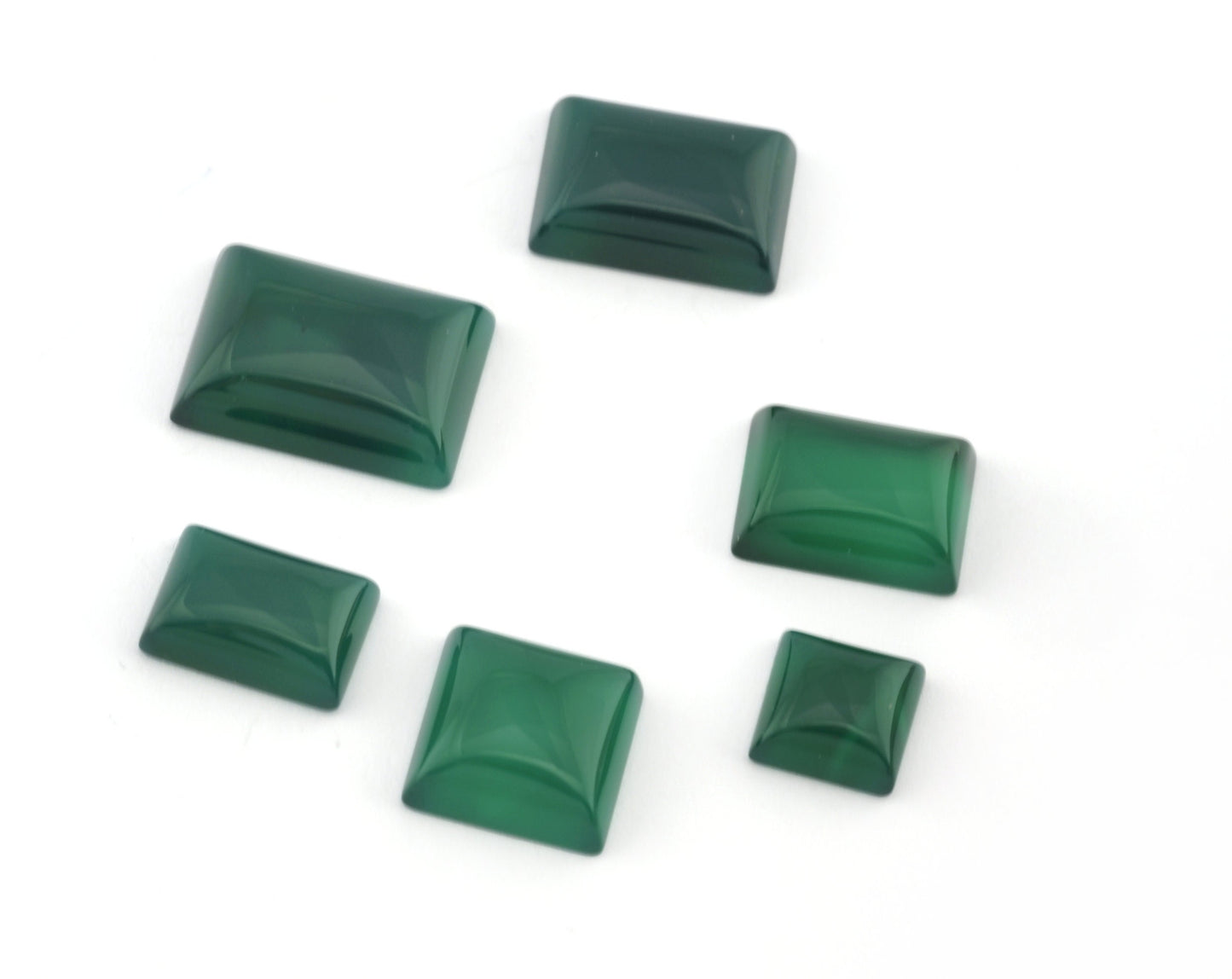 Natural Dyed Agate Rectangle -Square Dome Cabochon 10mm 12mm 14mm - 10x14mm 12x16mm 13x18mm 15x20mm cab71