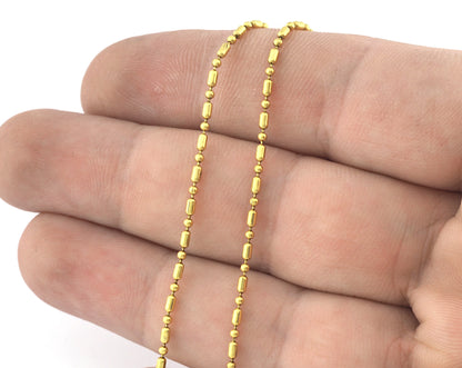 Ball Chain Jewelry Making 1.5mm Raw Brass z182