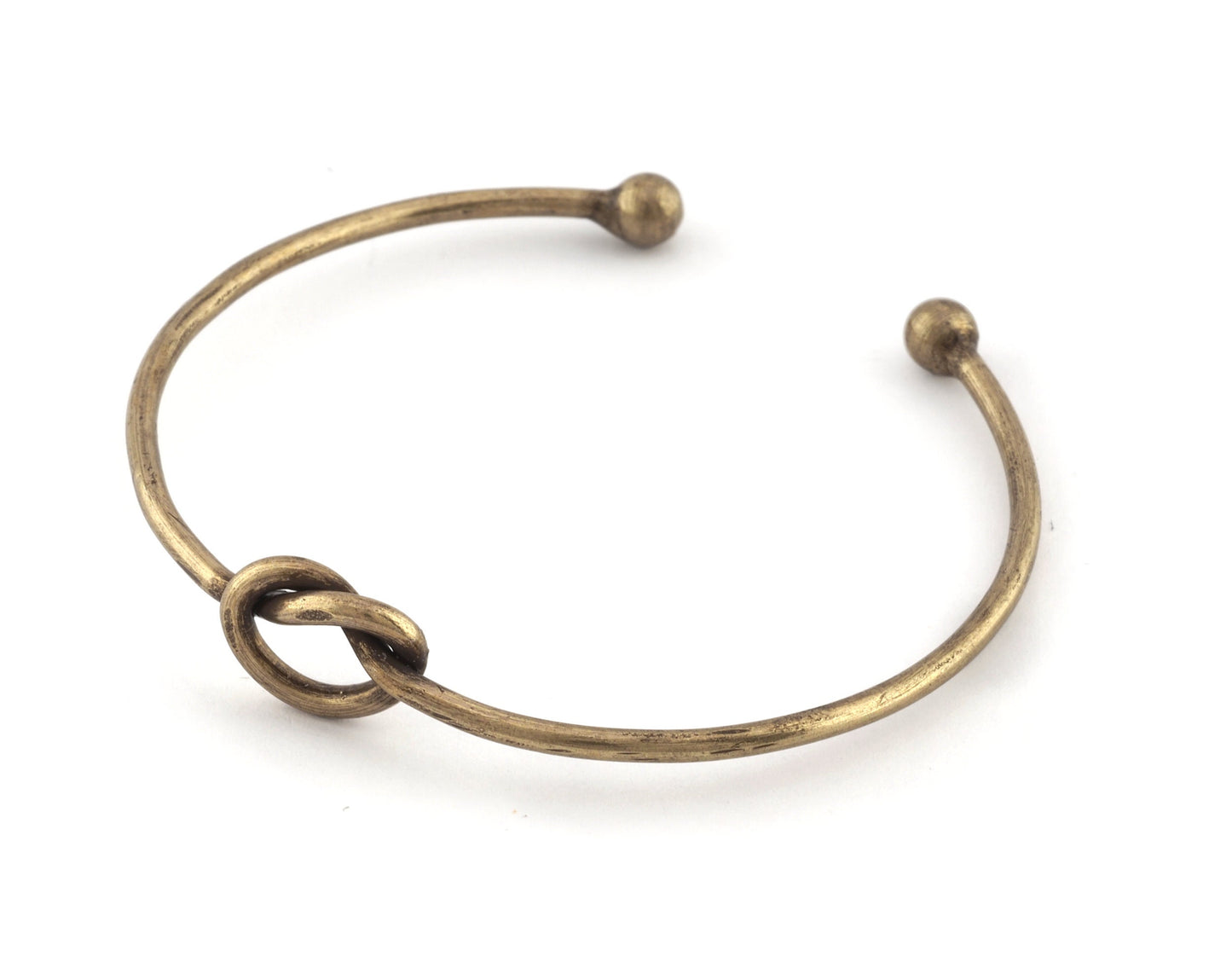 Knot Bracelet Base, Antique Bronze plated copper 5187 - ltd