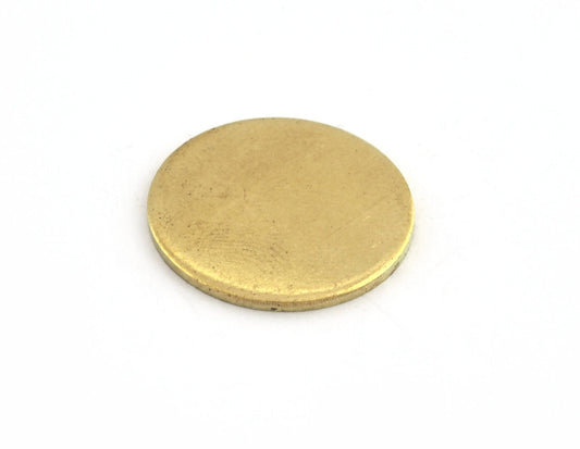 Circle 25mm Raw brass findings stampings 1976R-630