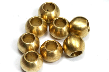 390 pcs mixed raw brass sphere bead 3-4-5mm