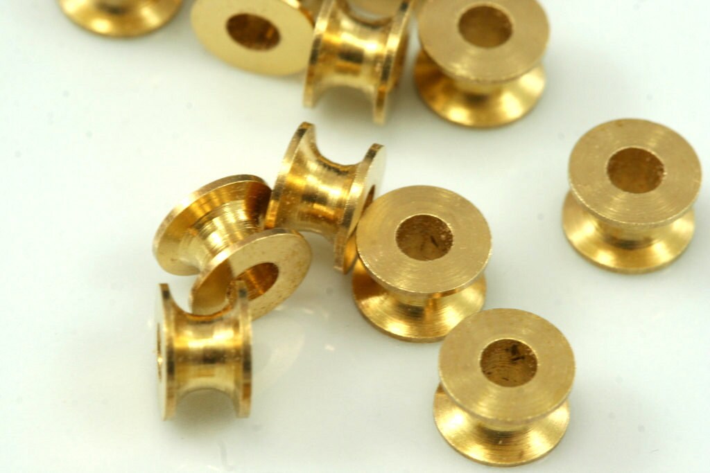 Raw brass cylinder 7x5mm (hole 2,9mm) industrial brass charms,raw brass findings spacer bead bab2.9 1524