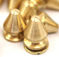 5 pcs Raw Brass Studs and Spikes Metal Screw Back Leather-craft DIY 240