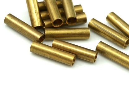 Round Tube Raw Brass Tube 5x20mm (hole 3,8mm) Charms,Pendant,Findings spacer bead Oz1627