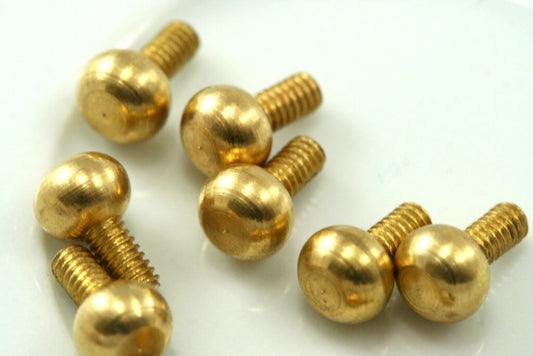 5 Pcs Raw Brass 3x11mm 1/8" bolt 7mm head