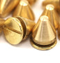 Screw spikes 5 pcs raw brass spike tribal stud (8x8mm) with bolt 622