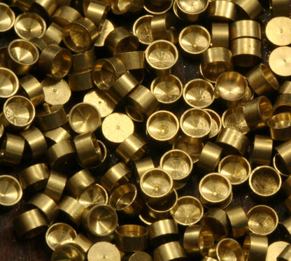 450 PCS Raw Brass 3mm Pendant finding Setting 1542