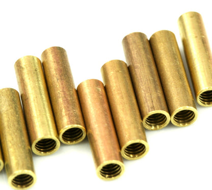 Raw Brass Tube 20x5mm (M4 Thread ) industrial brass Charms,Pendant,Findings spacer bead 507