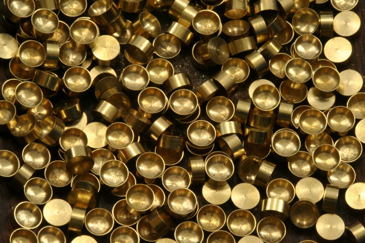 Raw Brass 4mm Pendant finding Setting 1543