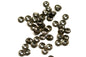 2000 pcs 3mm antique brass tone brass cambered circle tag middle hole charms ,findings, bead caps 401AB-50 tmlp