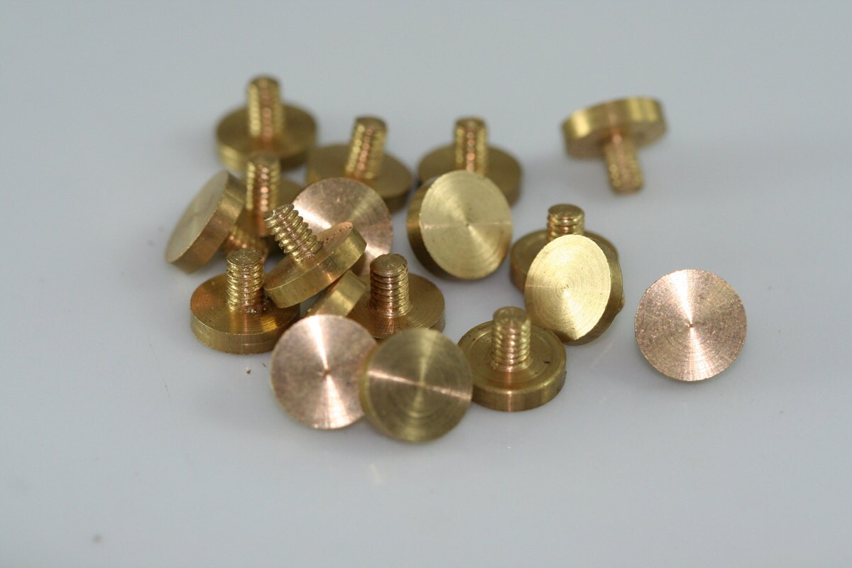 5 Pcs Raw Brass 1/8" thread bolt 9x6mm 1245