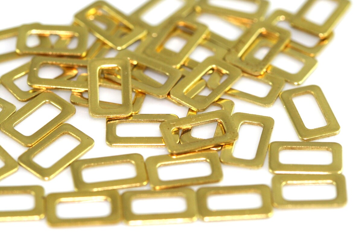 Rectangle Brass 10X6mm connector Charms ,Findings 269R-13-60