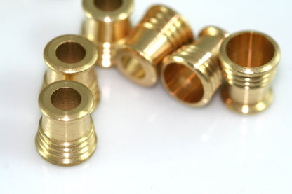 20 pcs Raw Brass end caps 10x9mm ENC7-4 664