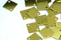 Square tag two 2 hole 160 Pcs Raw Brass 9mm connector Charms ,Findings 156R-56 tmlp
