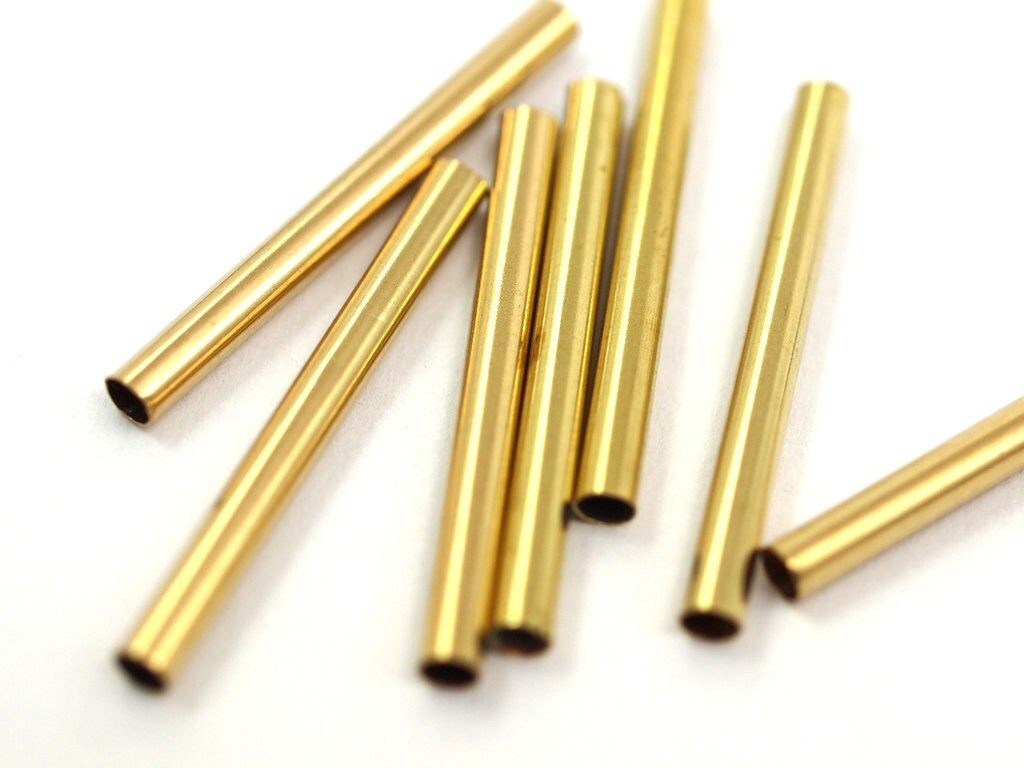 Raw Brass Tube 30x2.8mm (hole 2.4mm) E302Y25 1895