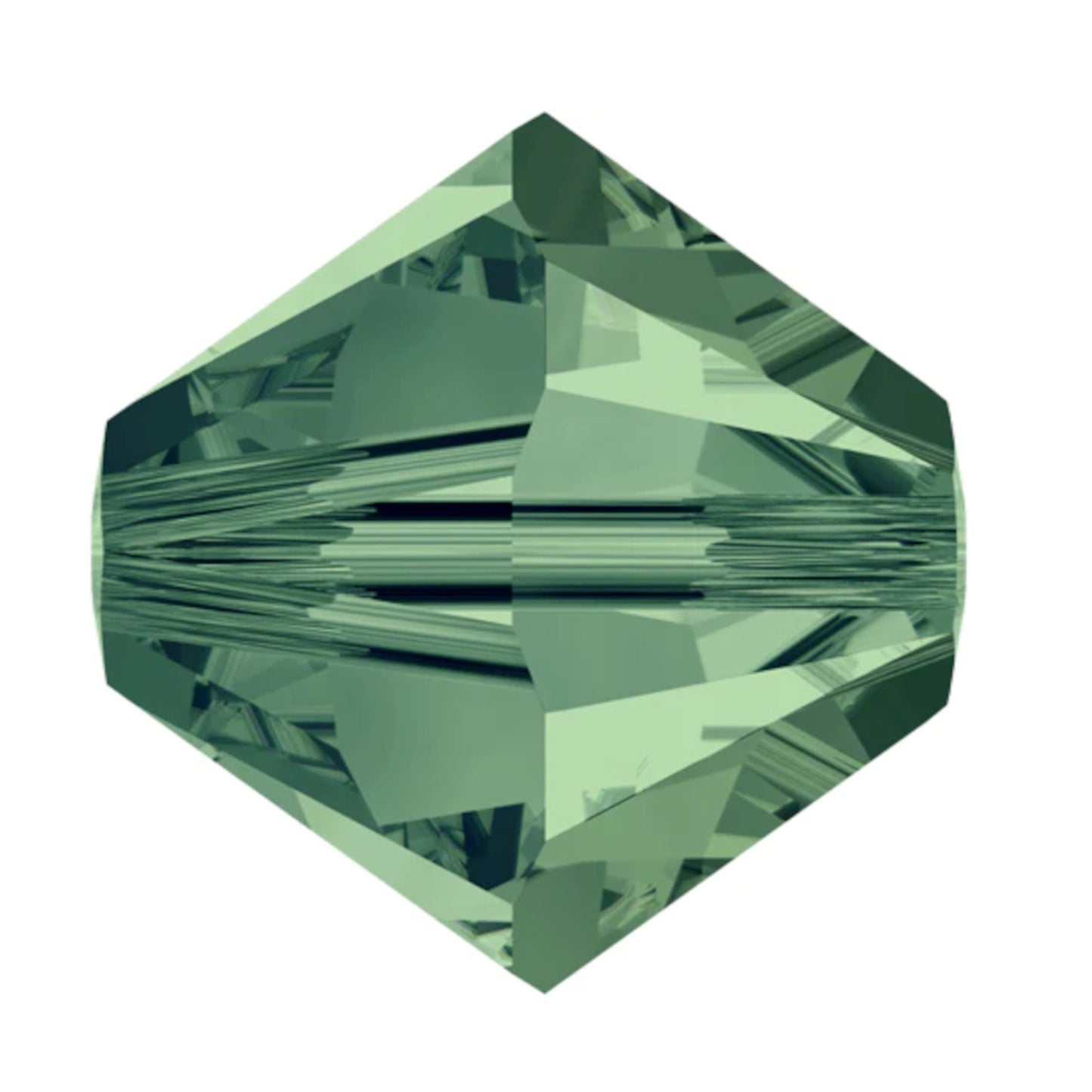 Swarovski Beads Crystal 5301 4mm XILION Bi Cone 360 (Erinite) Bicones S414-360