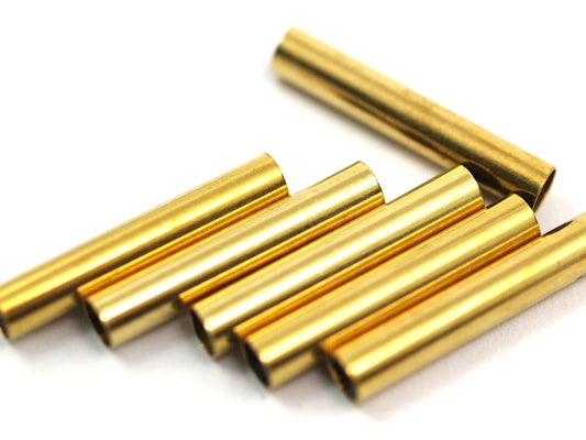 35 Pcs Raw Brass Tube 22x4mm (hole 3.4mm) E224Y35 522