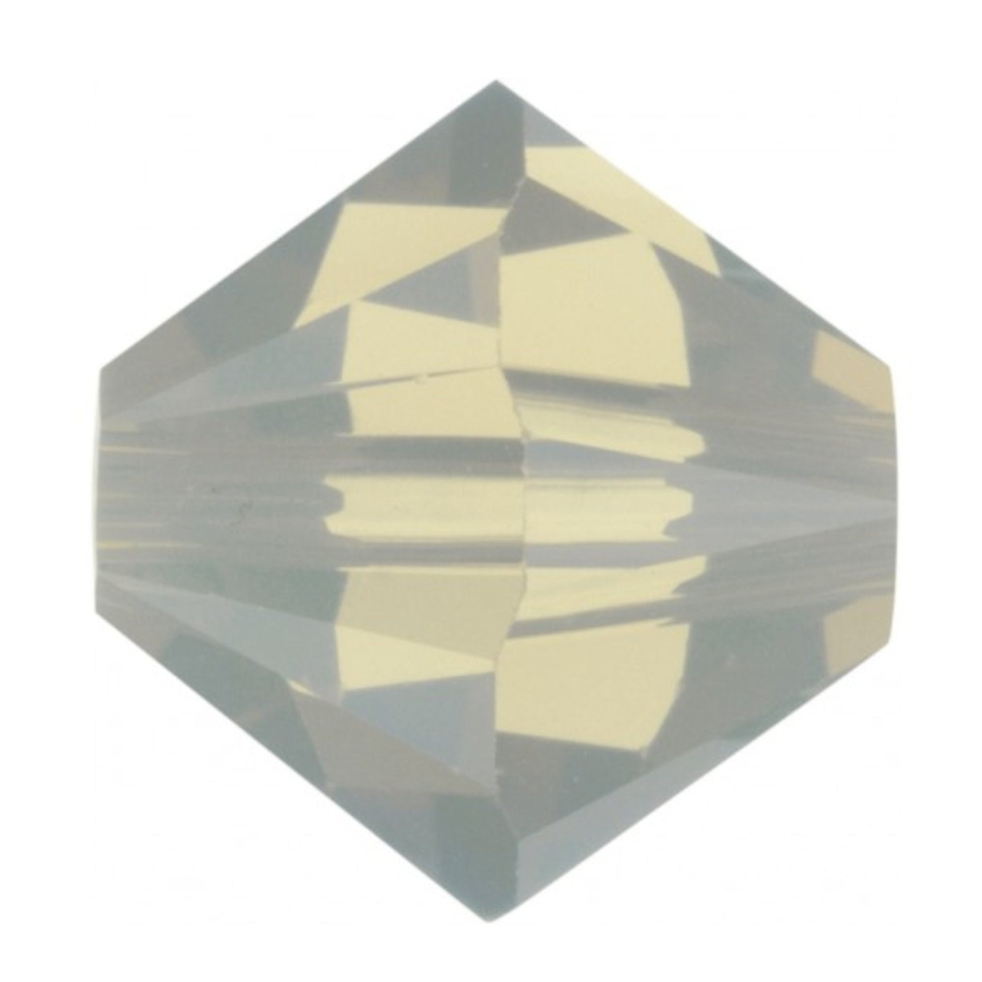 Swarovski Beads Crystal 5328 4mm XILION Bi Cone 383 (Light Gray Opal) Bicones S415-383