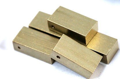 Rectangle bar rod stamping Raw Brass 2 pcs 8x12x24mm 1769
