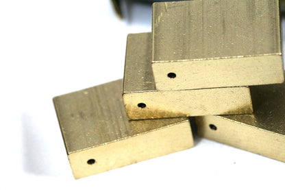 Rectangle bar rod stamping Raw Brass 1 pc D219 10x30x19mm 1770