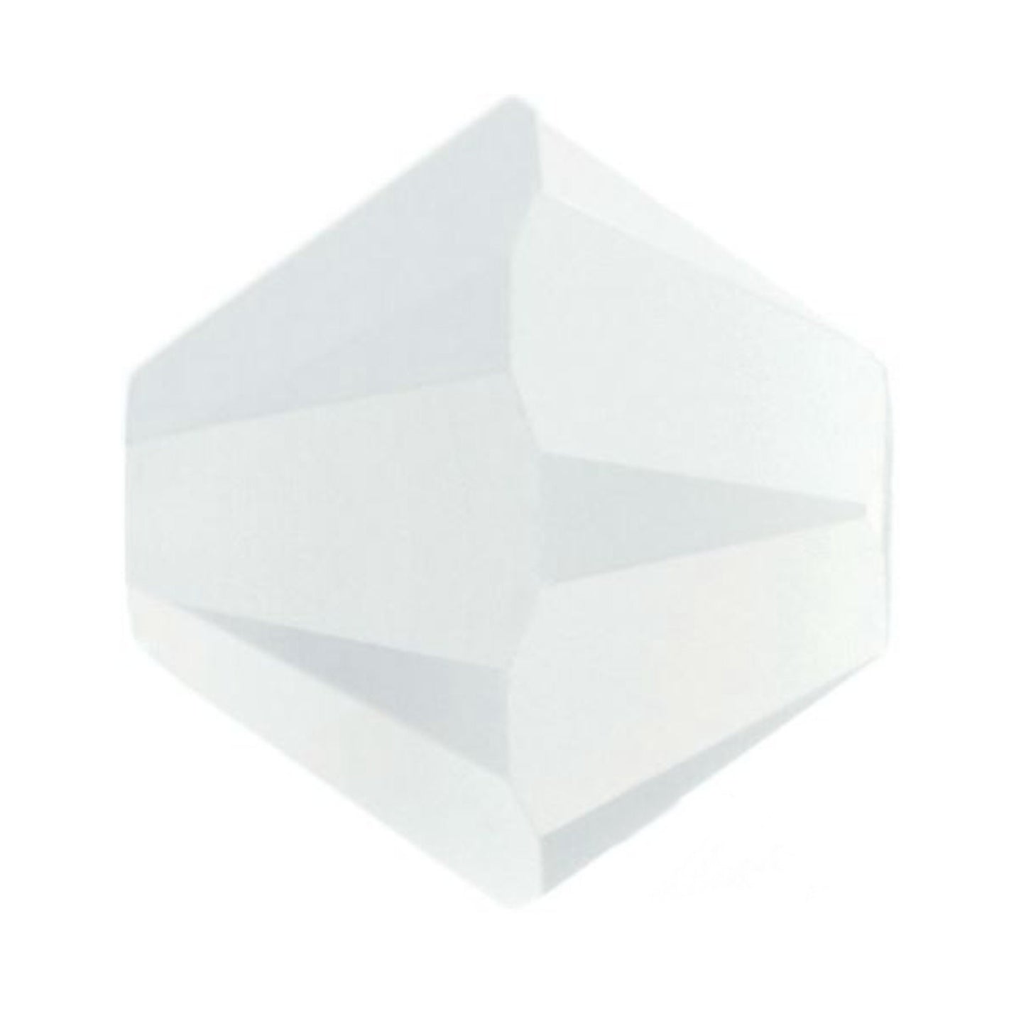 Swarovski Beads Crystal 5301 4mm XILION Bi Cone 281 (White Alabaster ) Bicones S413-281