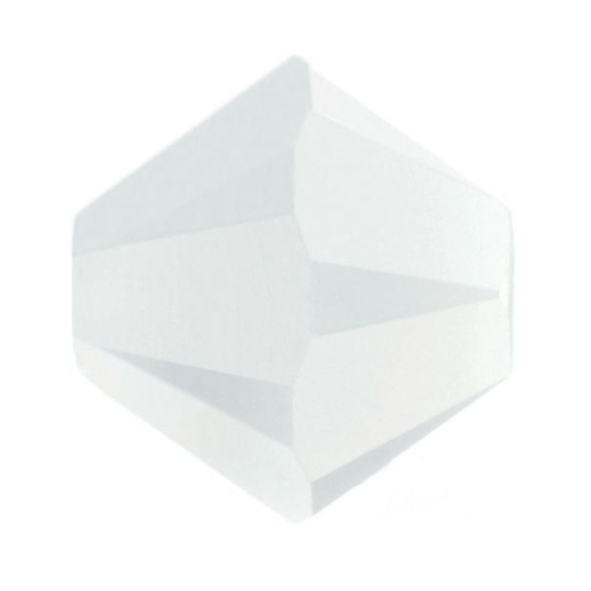 Swarovski Beads Crystal 5301 4mm XILION Bi Cone 281 (White Alabaster ) Bicones S413-281