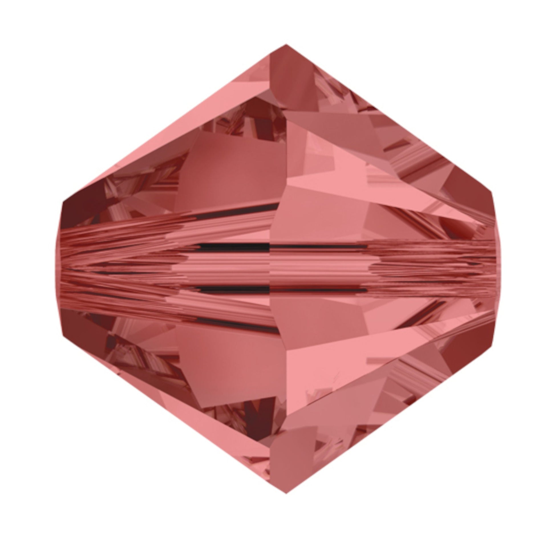 Swarovski Beads Crystal 5301 4mm XILION Bi Cone 542 (Padparadscha) Bicones S414-542