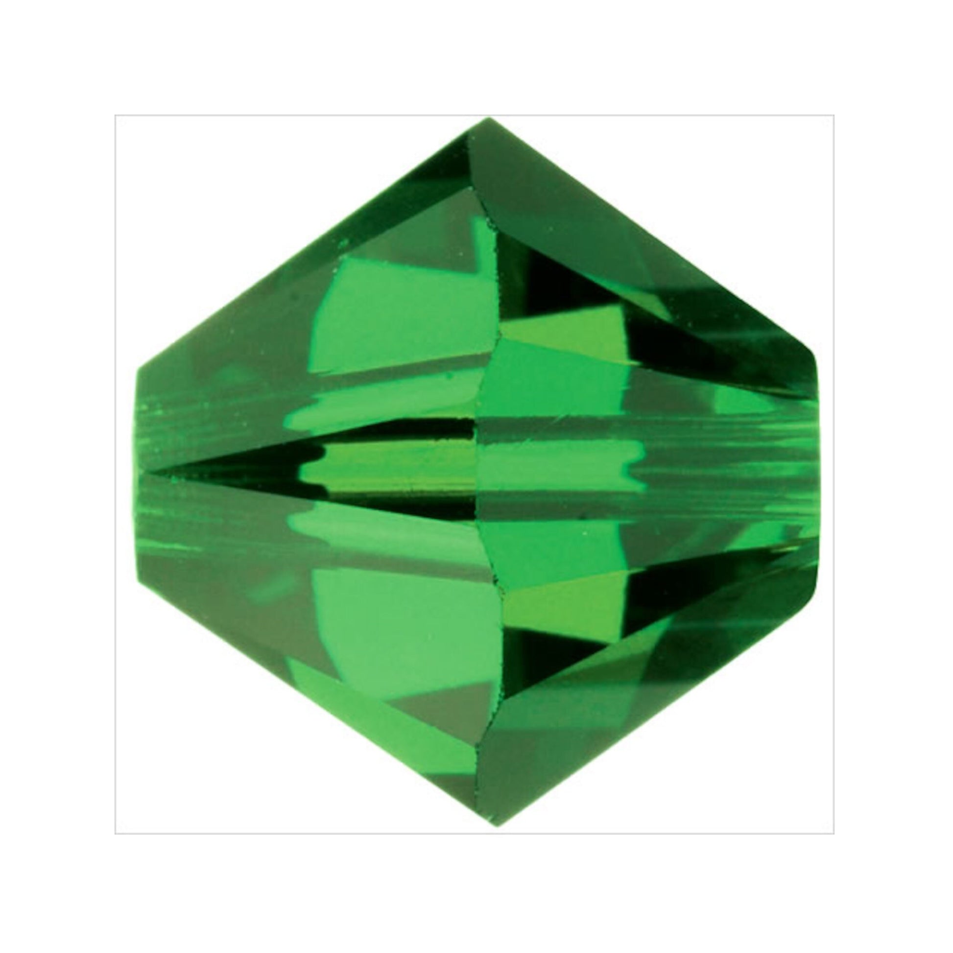 Swarovski Beads Crystal 5301 4mm XILION Bi Cone 291 (Fern Green ) Bicones S415-291