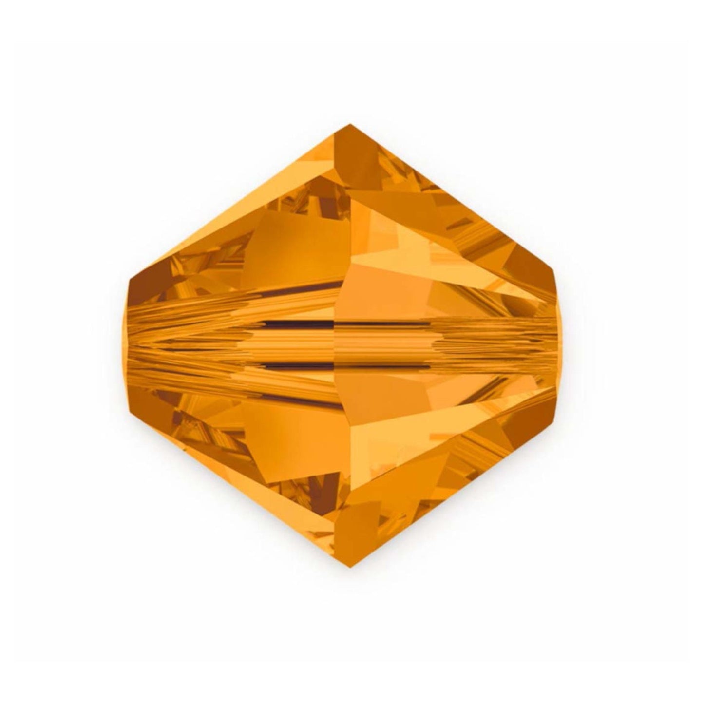 Swarovski Beads Crystal 5301 4mm XILION Bi Cone 203 (Topaz) Bicones S416-203