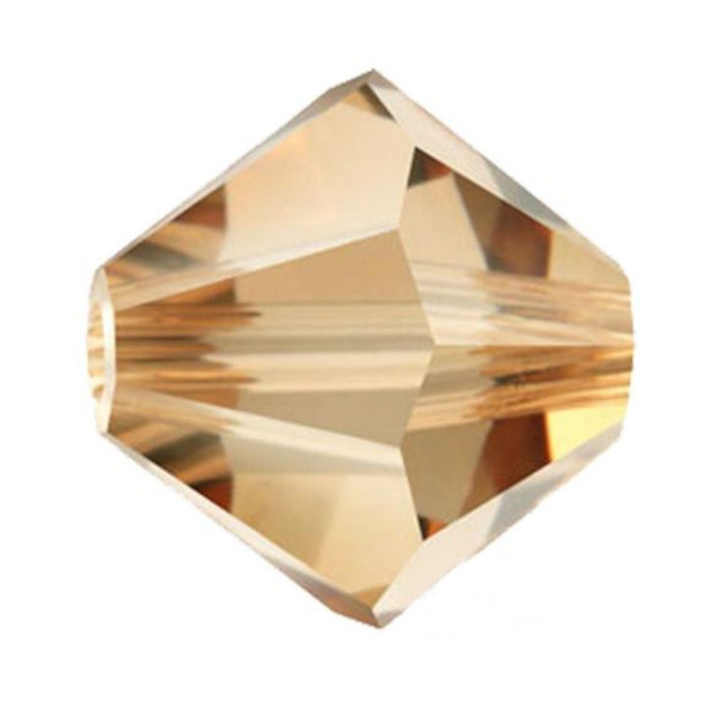 Swarovski Beads Crystal 5301 4mm XILION Bi Cone 246 (Light Colorado Topaz ) Bicones S416-246