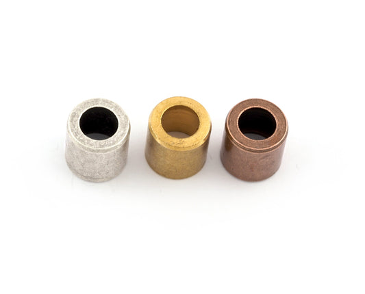 Ends Caps 10mm inner , 7.5mm top hole raw brass - Antique silver - Antique Copper cord tip ends, ribbon end, ENC10 1657