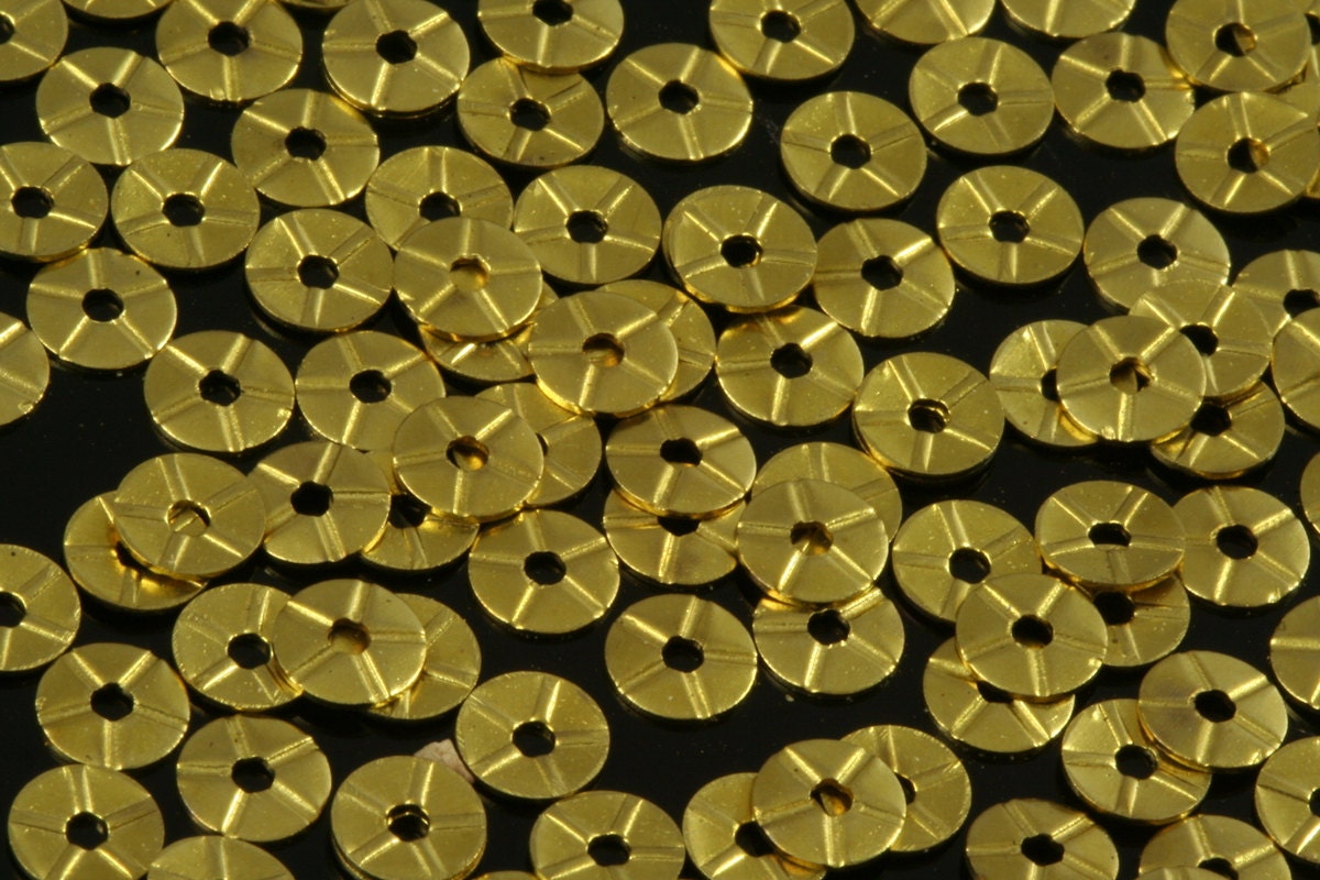 400 Pcs Raw Brass 5mm middle hole textured Circle tag Charms ,Findings 703R-25 tmlp