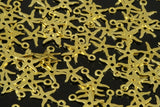 300 pcs 11x9mm raw brass star charms ,findings 732R-30