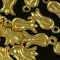 400 Pcs Raw Brass 10x5mm Tulip shape Charms ,Findings 791R-44 tmlp