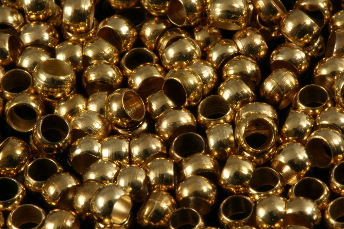 250 pcs 3mm (hole 2mm 12 gauge) Gold tone Brass Spacer Bead , Findings fv93 bab2 1809